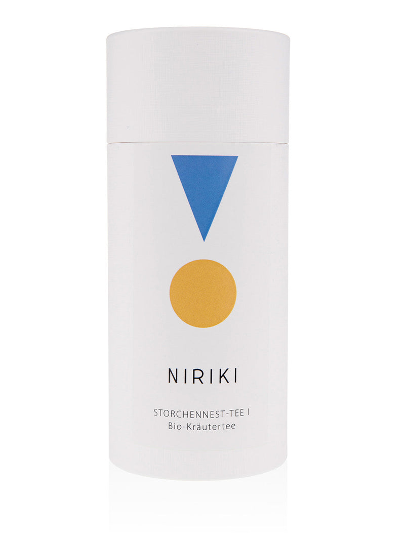 NIRIKI Teedose – Bio-Kräutertee mit Storchenschnabel und Rotklee für die Zeit des Kinderwunsches 