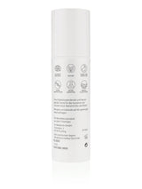 Bio-Hautpflegecreme, feuchtigkeitsspendend und beruhigend für die trockene und sensible Haut, vegan, 50ml Airless Spender Rückseite